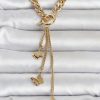Bouquet Bouqtique 316L Çelik Gold Renk Kelebek Sallantılı Kadın Kolye BQT35BKO11043