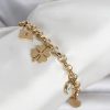 Bouquet Bouqtique 316L Çelik Gold Renk Charmlı Kadın Bileklik BQT35BB8382