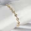 Bouquet Bouqtique Pirinç Gold Renk Kalpli Kutup Yıldızı İşleme Kadın Bileklik BQT35BB8402