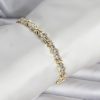 Bouquet Bouqtique Pirinç Gold Renk Petek Model Zirkon Taşlı Kadın Bileklik BQT35BB8429