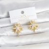 Bouquet Bouqtique Zirkon Taşlı Pirinç Gold Renk Kutup Yıldızı Kadın Küpe BQT35BKP11780