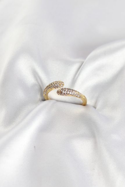 Bouquet Bouqtique Zirkon Taşlı Gold Renk Pirinç Yüzük BQT35BYK4185