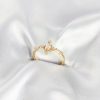 Bouquet Bouqtique Gold Renk Vintage Model Zirkon Taşlı Yüzük BQT35BYK4187
