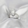 Bouquet Bouqtique Gümüş Renk Pirinç Markiz Kesim Zirkon Taşlı Kadın Yüzük BQT35BYK4190