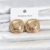 Bouquet Bouqtique 316L Çelik Gold Renk Düğme Model Kadın Küpe BQT35BKP11816