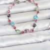 Bouquet Bouqtique Kristal Taşlı Kalp Kesimli Karışık Renkli Gümüş Renk Gema Kadın Bileklik BQT35BB8534