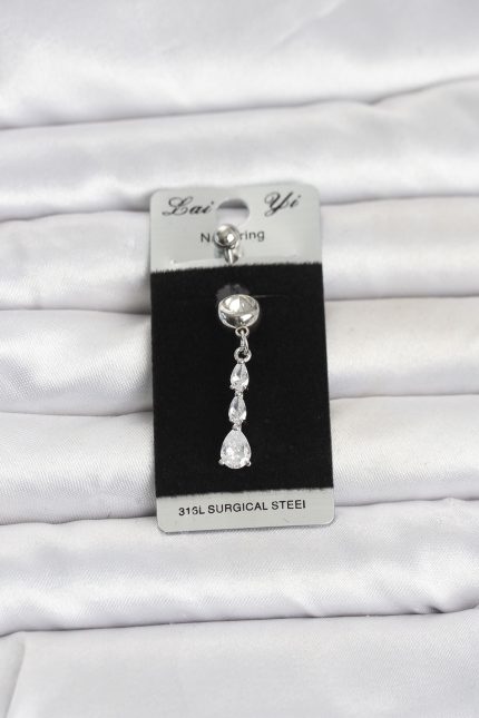 Bouquet Bouqtique 316L Cerrahi Çelik Sallantılı Damla Model Göbek Piercing BQT35PR1398