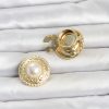 Bouquet Bouqtique Gold Renk İncili Model Düğme veya Manşet Broşu BQT35BR487