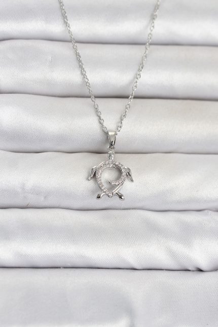 Bouquet Bouqtique 316L Çelik Zincir Gümüş Renk Caretta Caretta Model Kadın Kolye BQT35BKO11097