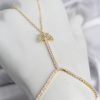 Bouquet Bouqtique Gold Renk Pirinç Zirkon Taşlı Kelebek Model Şahmeran BQT35SN769