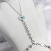 Bouquet Bouqtique Gümüş Renk Pirinç Zirkon Taşlı Nazar Model Şahmeran BQT35SN774
