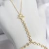 Bouquet Bouqtique Gold Renk Pirinç Lazerli Yıldız Model Zirkon Taşlı Şahmeran BQT35SN785