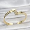Bouquet Bouqtique Zikzak Model Gold Renk Pirinç Kadın Bileklik BQT35BB8554