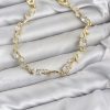 Bouquet Bouqtique Pirinç Gold Renk Zirkon Taşlı Çiçek Model Kadın Bileklik BQT35BB8579