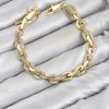 Bouquet Bouqtique CM Kalın Zincir Model Gold Renk Pirinç Kadın Bileklik BQT35BB8600