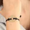 Bouquet Bouqtique COOL (Havalı) Siyah Deri İpli Unisex Mood Bileklik BQT35BB1984