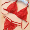 Bouquet Bouqtique Büyük Beden Fantezi Kırmızı Dantelli Seksi Sütyen Kilot Takım BQT359703-B