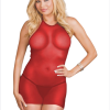 Bouquet Bouqtique Büyük Beden Kırmızı Fantazi Seksi Tül Babydoll  BQT353223