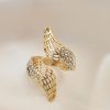 Bouquet Bouqtique Ayarlamalı Gold Renk Metal Zirkon Taşlı Kanat Yüzük BQT35BYK2032