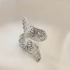 Bouquet Bouqtique Ayarlamalı Silver Renk Metal Zirkon Taşlı Kanat Yüzük BQT35BYK2033