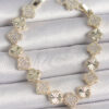 Bouquet Bouqtique Pirinç Gold Renk Zirkon Taşlı İşlemeli Yonca Model VIP Seri Exculusive Kadın Bileklik BQT35BB6913
