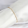Bouquet Bouqtique CM 14K Gold Renk Yassı Ezme Burgu Model Kadın Bileklik BQT35BB8282