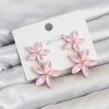 Bouquet Bouqtique Pembe Kristal Çiçek Küpe BQT35BKP11907