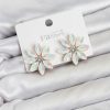 Bouquet Bouqtique Beyaz Renk Kristal Taşlı Lotus Çiçek Model Kadın Küpe BQT35BKP11925