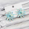 Bouquet Bouqtique Buz Mavisi Kristal Taşlı Lotus Model Kadın Küpe BQT35BKP11926