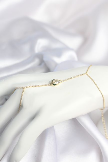 Bouquet Boutique Gold Renk Yılan Model Pirinç Kadın Şahmeran BQT35SN803