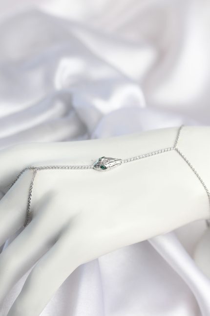 Bouquet Boutique Gümüş Renk Yılan Model Pirinç Kadın Şahmeran BQT35SN804