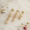 Bouquet Bouqtique 3 lü Set Küpe Gold Renk Kutup Yıldızı Detaylı BQT35BKP11948