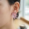 Bouquet Bouqtique Lotus Model Pembe Renk Kristal Taşlı Kadın Küpe BQT35BKP11935