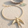 Bouquet Bouqtique Kırlangıç Model Gold Renk Choker Kadın Kolye BQT35BKO11151
