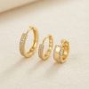 Bouquet Bouqtique 3 lü Set Gold Renk Halka Model Küpe BQT35BKP11956