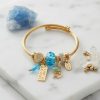 Bouquet Bouqtique Kedili Model Mavi Charmlı Bileklik BQT35BB8725