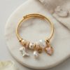 Bouquet Bouqtique Trex ve Kalp Beyaz Charmlı Bileklik BQT35BB8726