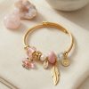 Bouquet Bouqtique Pembe Kelebek Model Charmlı Bileklik BQT35BB8744