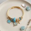 Bouquet Bouqtique Kalp ve Fil Model Mavi Charmlı Bileklik BQT35BB8749