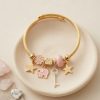 Bouquet Bouqtique Anahtar ve Fil Model Pembe Charmlı Bileklik BQT35BB8753