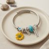 Bouquet Bouqtique Sarı Papatya Charmlı Bileklik BQT35BB8820