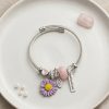 Bouquet Bouqtique Mor Papatya Charmlı Bileklik BQT35BB8822