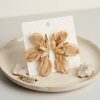 Bouquet Bouqtique Kahverengi Renk Orkide Model Organze Küpe BQT35BKP11987