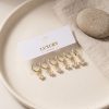 Bouquet Bouqtique Yıldız Zirkon Taşlı Gold Renk Pirinç Set Küpe BQT35BKP11992