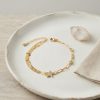 Bouquet Bouqtique Gold Renk Pirinç Ataç ve Puntalı Zincirli Yıldız Model Kadın Bileklik BQT35BB8846