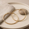 Bouquet Bouqtique 316L Çelik Gold Renk 66 mm Halka Küpe BQT35BKP12010