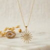 Bouquet Bouqtique 316L Çelik Zincir Gold Renk Zirkon Taşlı Kutup Yıldızı Model Kolye BQT35BKO11174