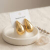 Bouquet Bouqtique 316L Çelik Gold Renk Damla Model Küpe BQT35BKP12025