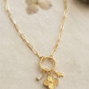 Bouquet Bouqtique Gold Renk Ataç Zincir Yonca Model Kadın Kolye BQT35BKO11208