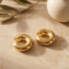 Bouquet Bouqtique 316L Çelik Gold Renk Çiftli Earcuff Küpe BQT35BKP12064